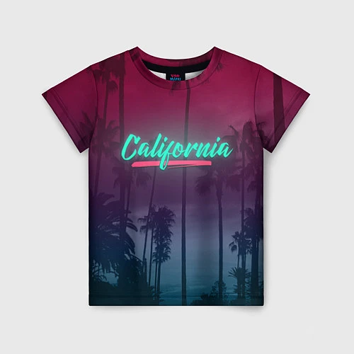Детская футболка California / 3D-принт – фото 1