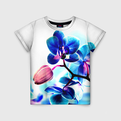 Детская футболка Фиолетовая орхидея / 3D-принт – фото 1