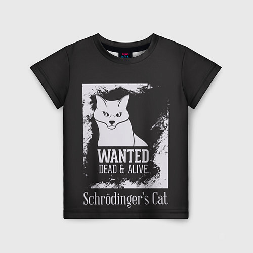 Детская футболка Wanted Cat / 3D-принт – фото 1