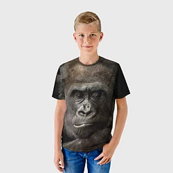 Футболка детская Глаза гориллы, цвет: 3D-принт — фото 2