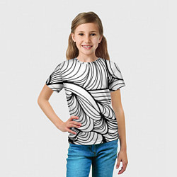 Футболка детская Смелость и счастье, цвет: 3D-принт — фото 2