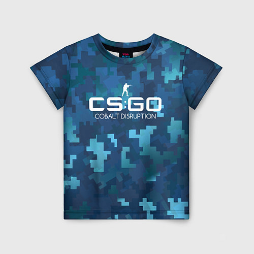 Детская футболка Cs:go - Cobalt Disruption Ржавый кобальт / 3D-принт – фото 1