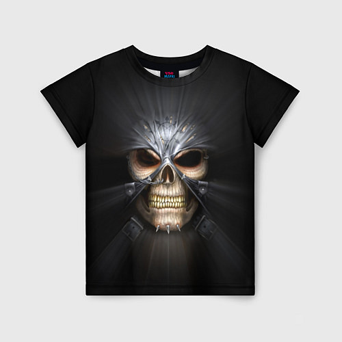 Детская футболка Скелет в маске / 3D-принт – фото 1
