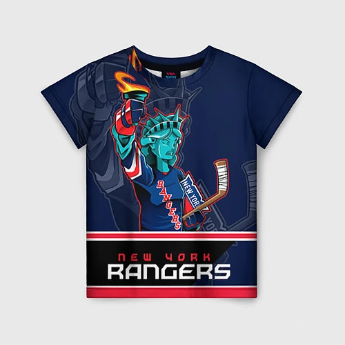Детская футболка New York Rangers / 3D-принт – фото 1