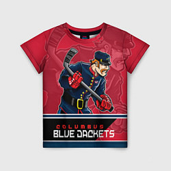 Футболка детская Columbus Blue Jackets, цвет: 3D-принт