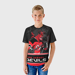 Футболка детская New Jersey Devils, цвет: 3D-принт — фото 2