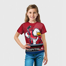 Футболка детская Washington Capitals, цвет: 3D-принт — фото 2