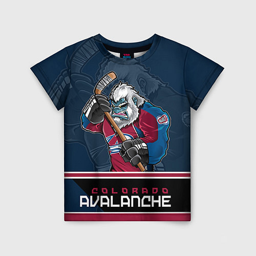 Детская футболка Colorado Avalanche / 3D-принт – фото 1