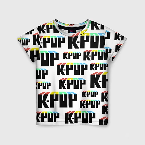 Детская футболка K-pop Pattern / 3D-принт – фото 1