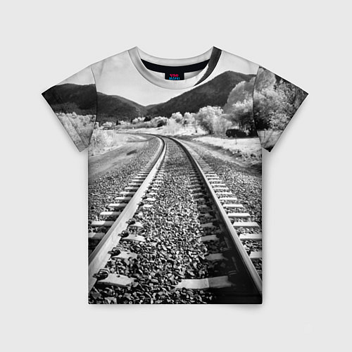 Детская футболка Железная дорога / 3D-принт – фото 1