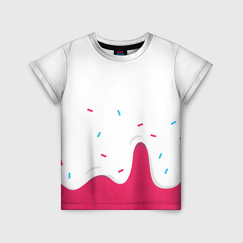 Детская футболка KREME (original design) / 3D-принт – фото 1