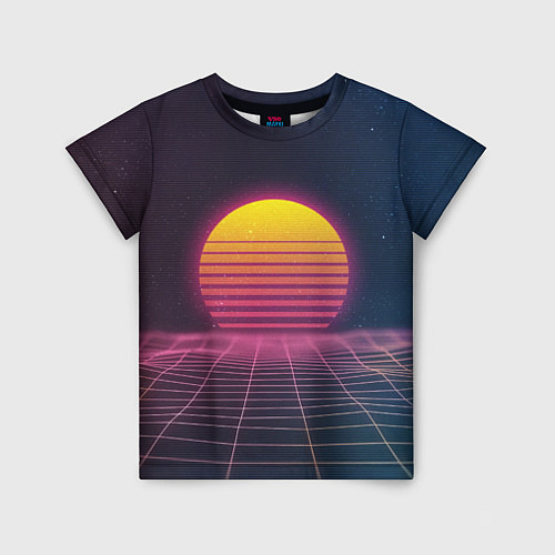 Детская футболка Vapor Sunrise / 3D-принт – фото 1