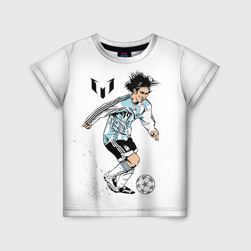 Детская футболка Messi Young / 3D-принт – фото 1