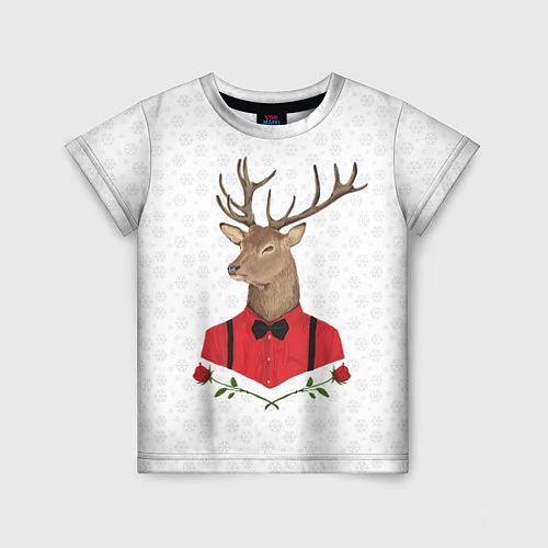 Детская футболка Christmas Deer / 3D-принт – фото 1