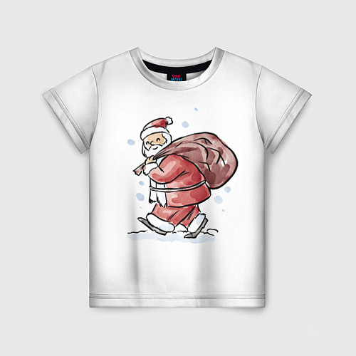 Детская футболка Дед мороз / 3D-принт – фото 1