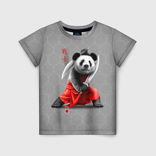 Детская футболка Master Panda / 3D-принт – фото 1