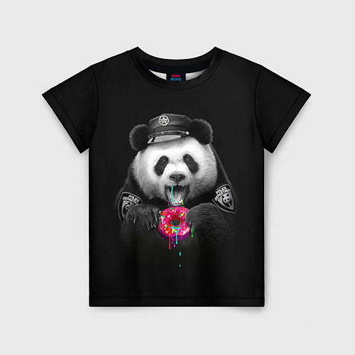 Детская футболка Donut Panda / 3D-принт – фото 1