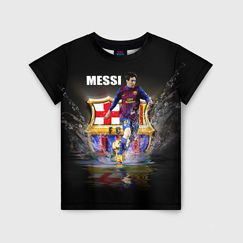 Детская футболка Messi FCB / 3D-принт – фото 1