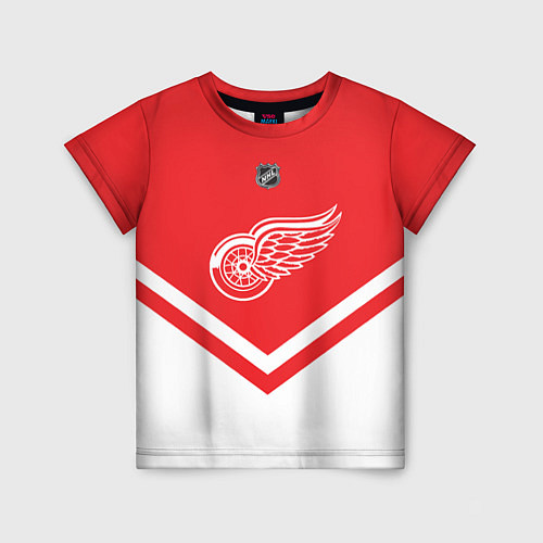 Детская футболка NHL: Detroit Red Wings / 3D-принт – фото 1