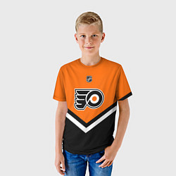 Футболка детская NHL: Philadelphia Flyers, цвет: 3D-принт — фото 2