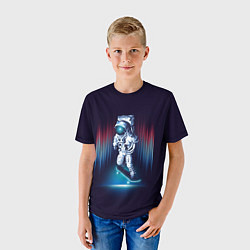 Футболка детская Космический скейтбордист, цвет: 3D-принт — фото 2
