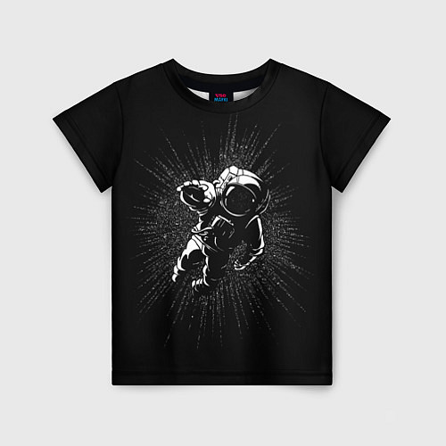 Детская футболка Космическое прикосновение / 3D-принт – фото 1