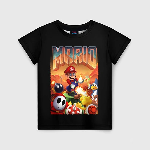 Детская футболка Mario Doom / 3D-принт – фото 1