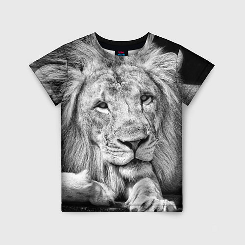 Детская футболка Милый лев / 3D-принт – фото 1