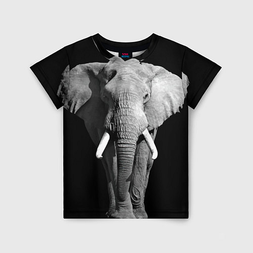 Детская футболка Старый слон / 3D-принт – фото 1