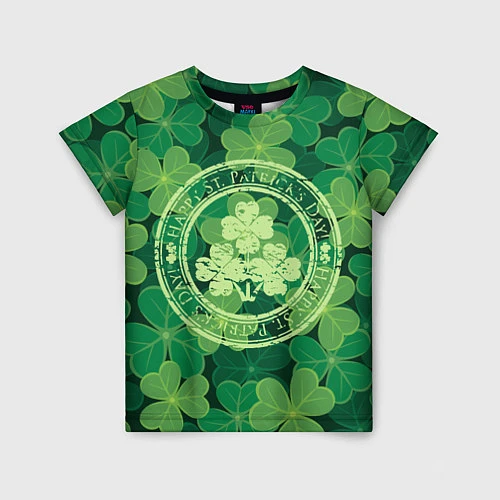 Детская футболка Ireland, Happy St. Patricks Day / 3D-принт – фото 1