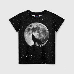 Детская футболка Лунный волк