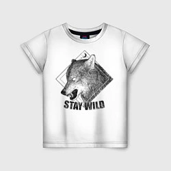 Футболка детская Stay Wild, цвет: 3D-принт