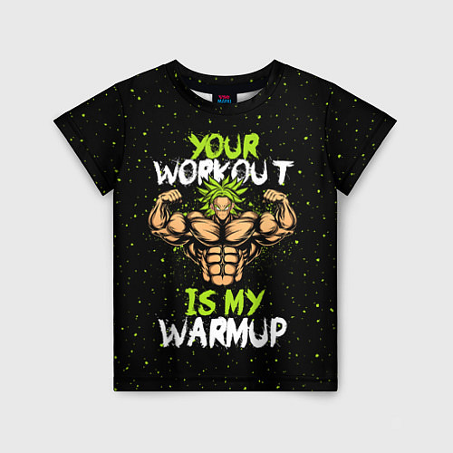 Детская футболка My Workout / 3D-принт – фото 1