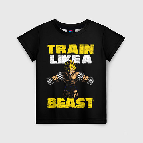 Детская футболка Train Like a Beast / 3D-принт – фото 1