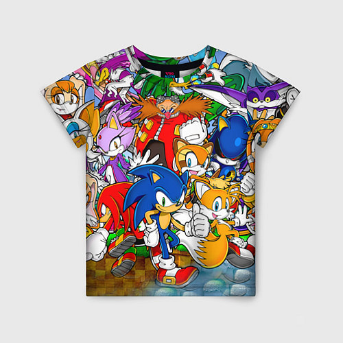 Детская футболка Sonic Stories / 3D-принт – фото 1