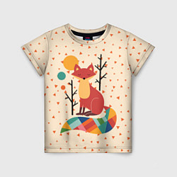 Детская футболка Осенняя лисичка