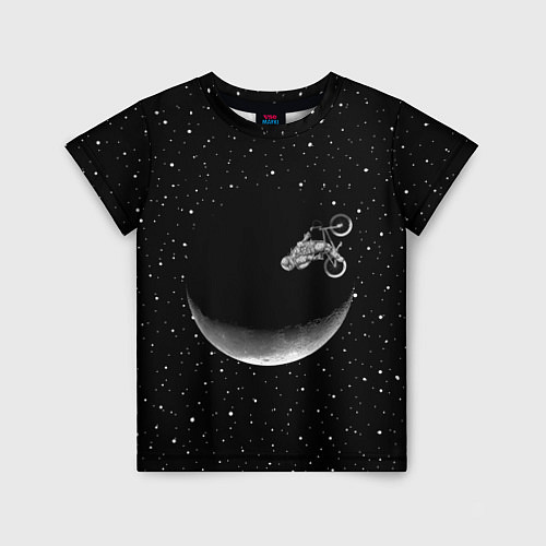 Детская футболка Астронавт байкер / 3D-принт – фото 1