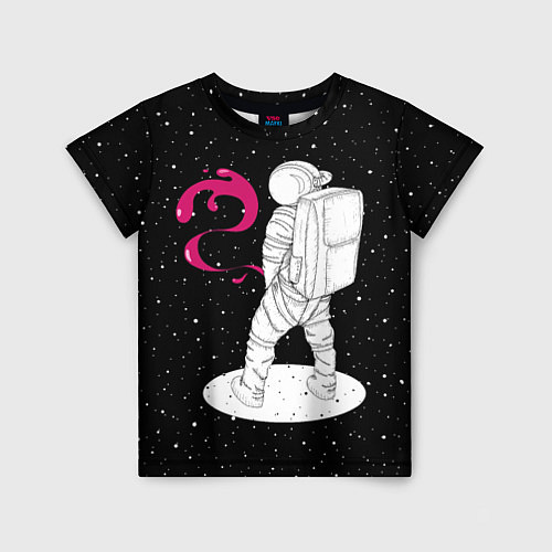 Детская футболка Космическая струя / 3D-принт – фото 1