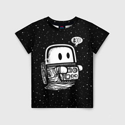 Детская футболка Космонавт привидение