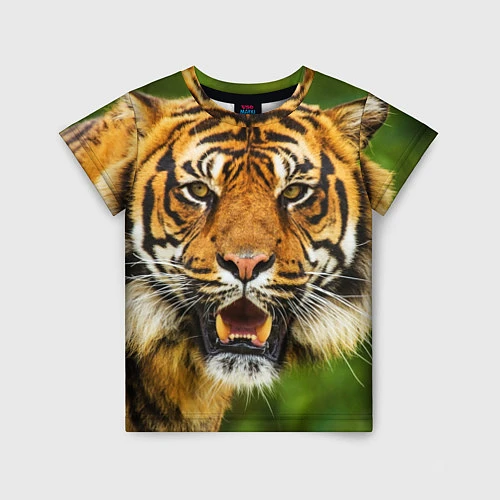 Детская футболка Тигр / 3D-принт – фото 1