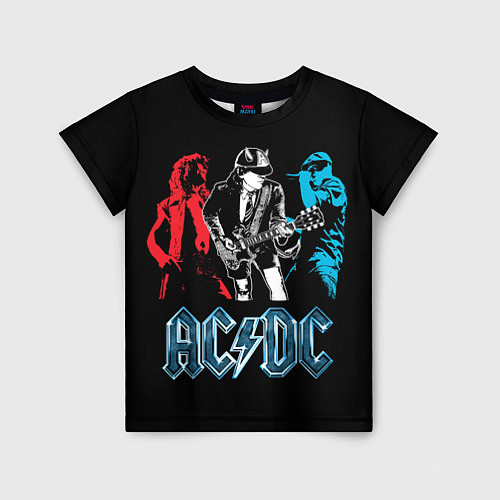 Детская футболка AC/DC: Ice & Fire / 3D-принт – фото 1