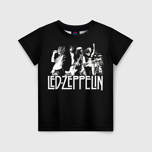 Детская футболка Led Zeppelin: Mono / 3D-принт – фото 1