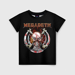 Футболка детская Megadeth: Skull in chains, цвет: 3D-принт