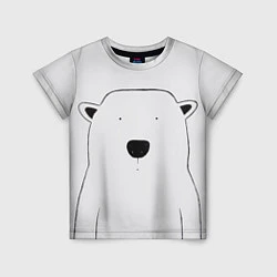 Футболка детская Bear: minimalism, цвет: 3D-принт