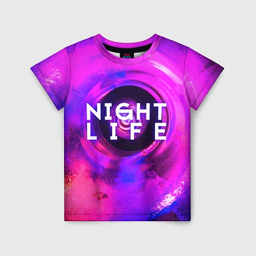 Детская футболка Night life / 3D-принт – фото 1
