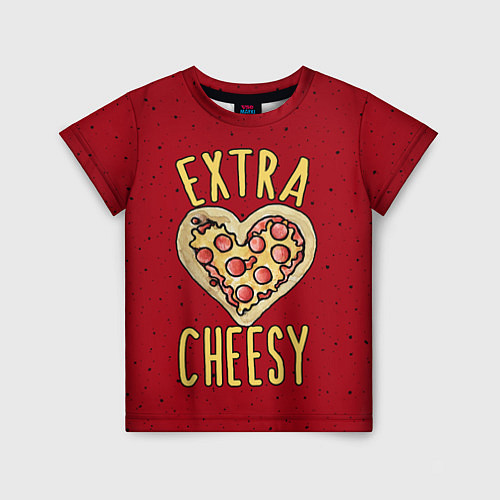 Детская футболка Extra Cheesy / 3D-принт – фото 1