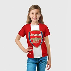 Футболка детская Arsenal FC: Red line, цвет: 3D-принт — фото 2