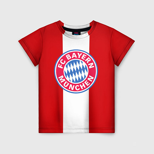 Детская футболка Bayern FC: Red line / 3D-принт – фото 1