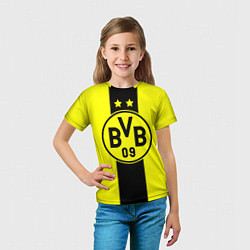 Футболка детская BVB FC: Yellow line, цвет: 3D-принт — фото 2