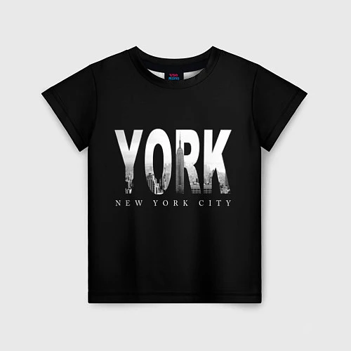 Детская футболка New York City / 3D-принт – фото 1